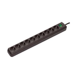 Razvodnik 10 uticnica pro. 3m 1.5mm2 Crni Brennens 1159300010
