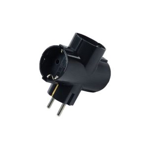 Razvodnik 3-struki "T" Crni PVC-Lopov AC320.13